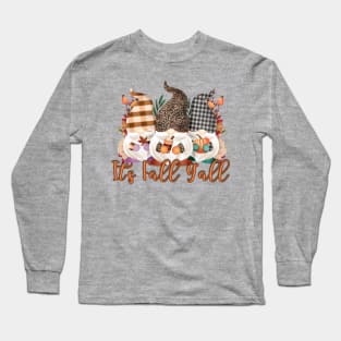 Fall Plaid Gnomes Long Sleeve T-Shirt